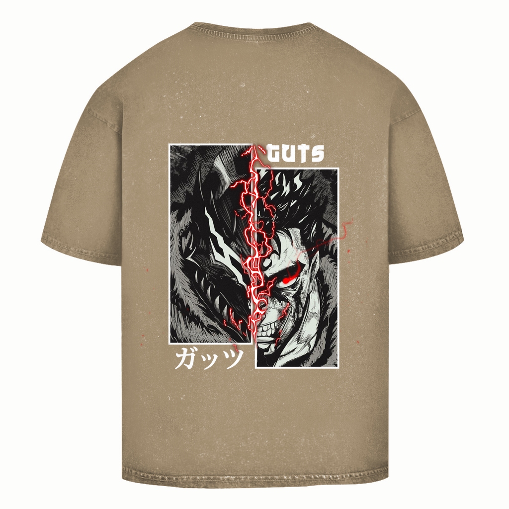 Oversize Washed T-Shirt Guts Rage Berserk
