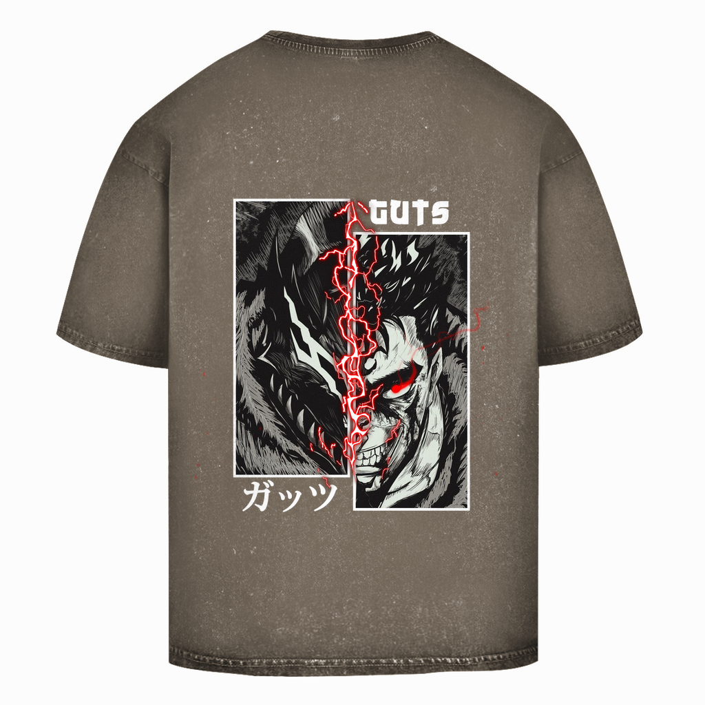 Oversize Washed T-Shirt Guts Rage Berserk