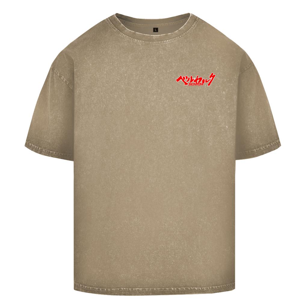 Oversize Washed T-Shirt Guts Rage Berserk