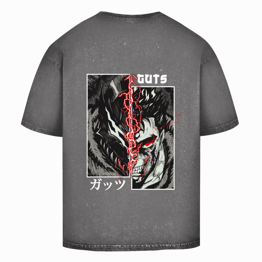 Oversize Washed T-Shirt Guts Rage Berserk