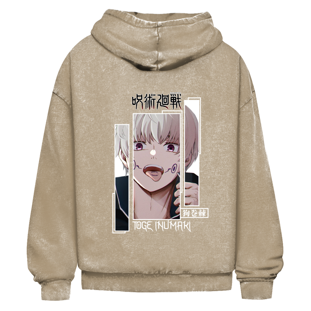 Oversize Washed Hoodie Toge Jujutsu Kaisen