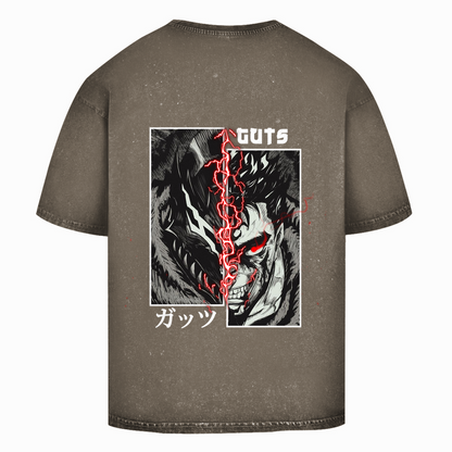 Oversize Washed T-Shirt Guts Rage Berserk