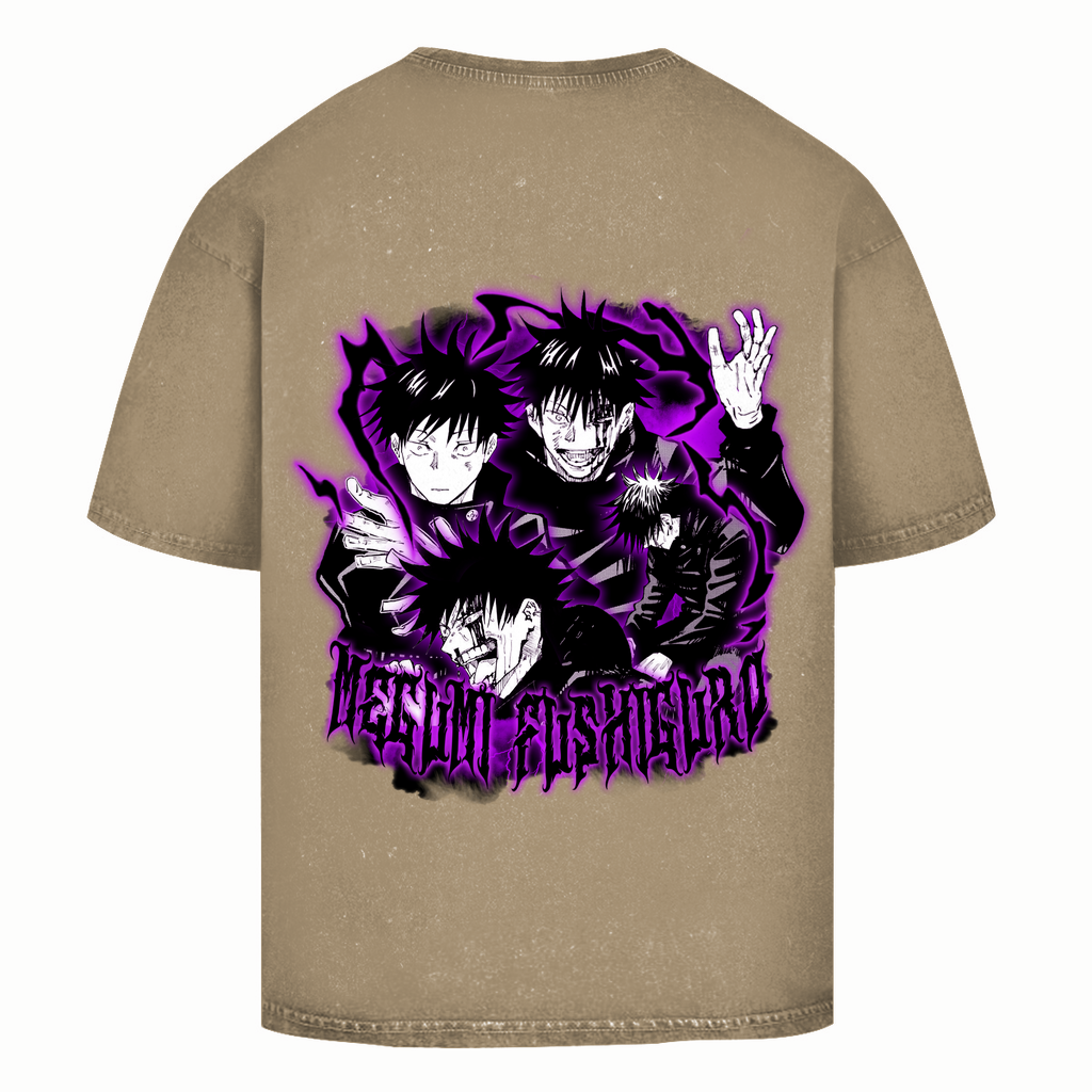 Oversize Washed T-Shirt Megumi Jujutsu Kaisen