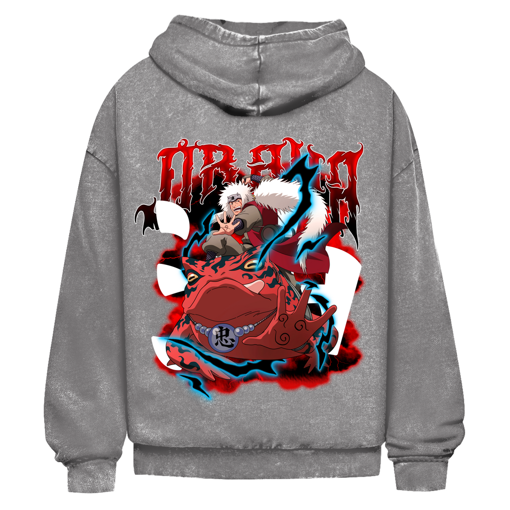 Oversize Washed Hoodie Jiraya