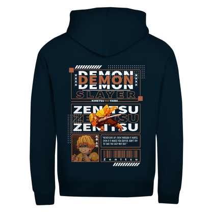 Unisex Zipper Hoodie Zenitsu Demon Slayer