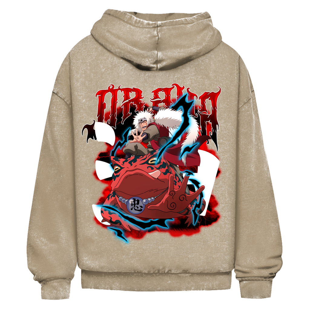 Oversize Washed Hoodie Jiraya