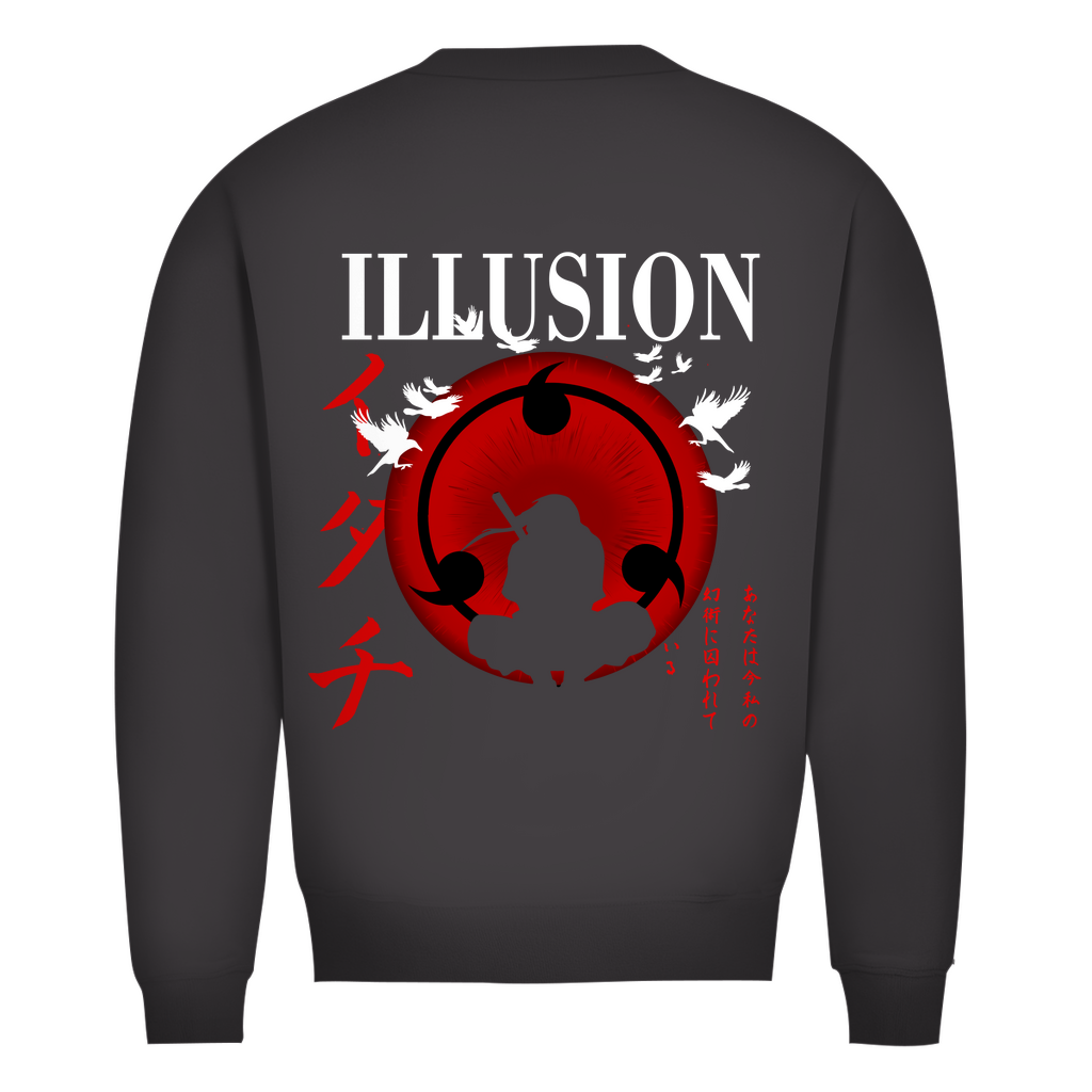 Herren Premium Bio Sweatshirt Itachi Illusion – OUTJAY