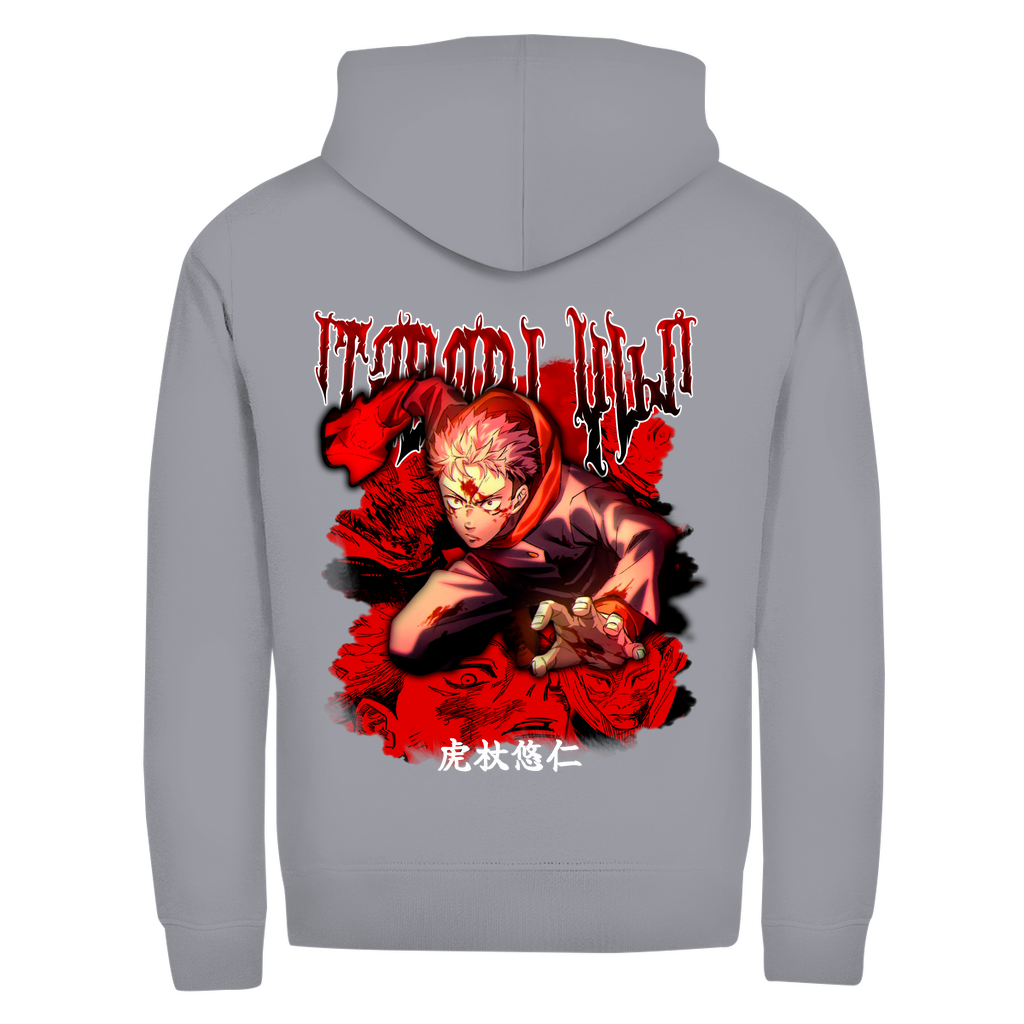 Unisex Zipper Hoodie Yuji Jujutsu Kaisen