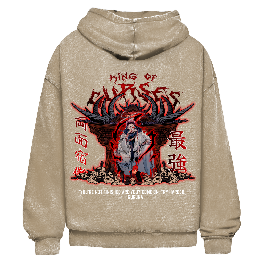 Oversize Washed Hoodie Sukuna