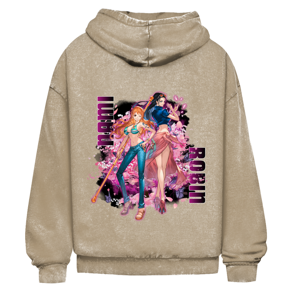 Oversize Washed Hoodie Nami & Robin
