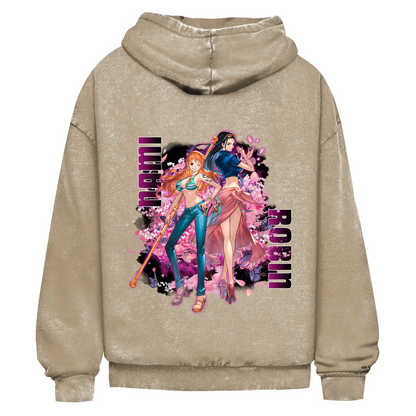 Oversize Washed Hoodie Nami & Robin
