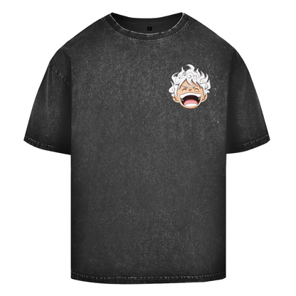 Oversize Washed T-Shirt Luffy Gear. 5 One Piece