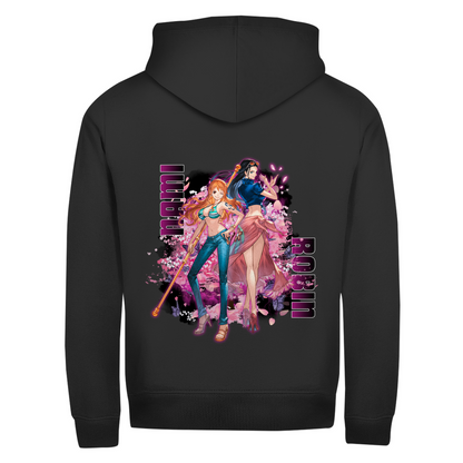 Unisex Zipper Hoodie Nami and Robin One Piece