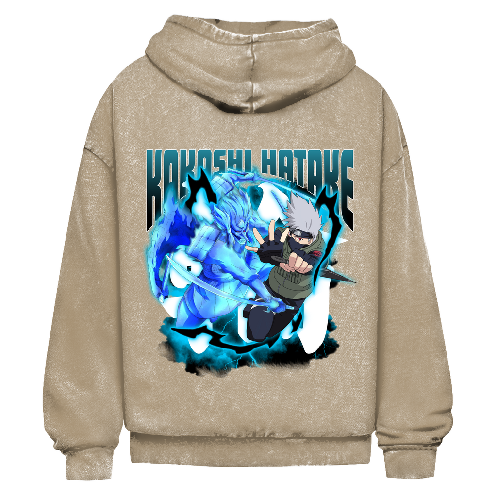 Oversize Washed Hoodie Kakashi 