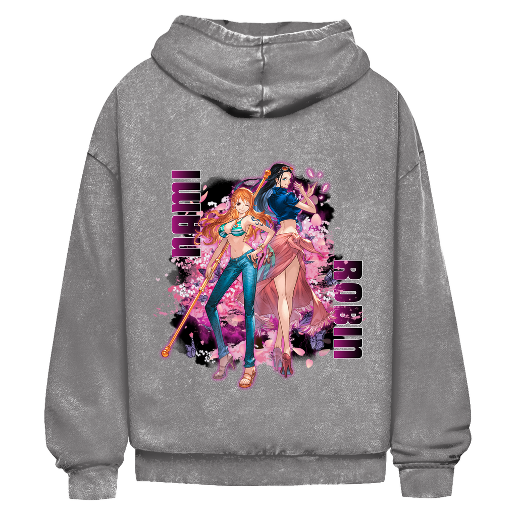 Oversize Washed Hoodie Nami & Robin