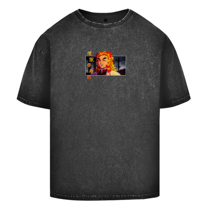 Oversize Washed T-Shirt Kyojuro Rengoku Demon Slayer