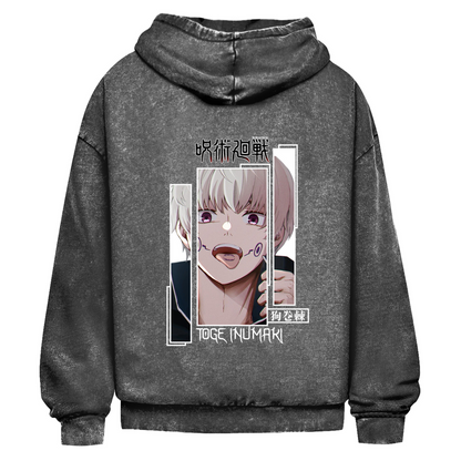 Oversize Washed Hoodie Toge Jujutsu Kaisen