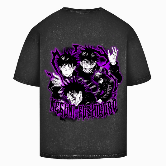 Oversize Washed T-Shirt Megumi Jujutsu Kaisen