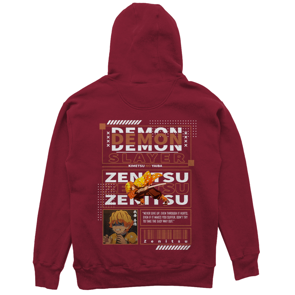 Unisex Oversize Hoodie Zenitsu Demon Slayer