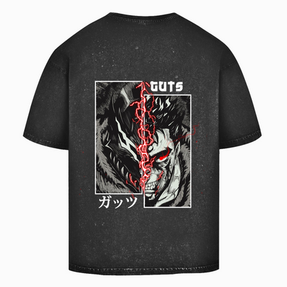 Oversize Washed T-Shirt Guts Rage Berserk