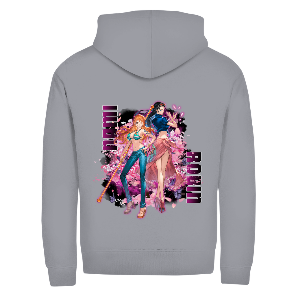 Unisex Zipper Hoodie Nami and Robin One Piece