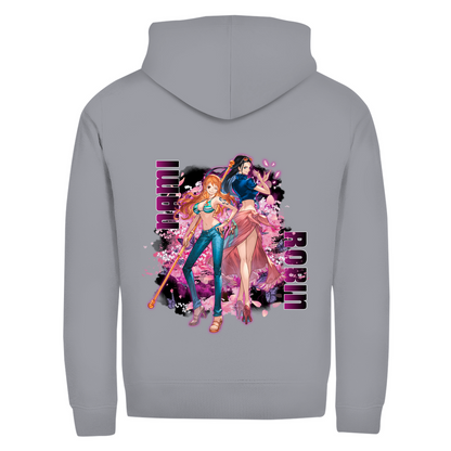 Unisex Zipper Hoodie Nami and Robin One Piece