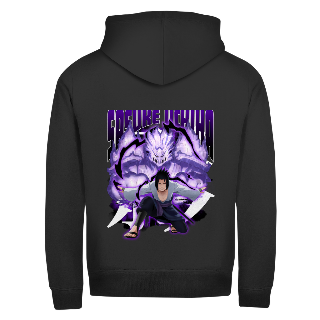 Unisex Zipper Hoodie Sasukae Uchiha Naruto Shippuden