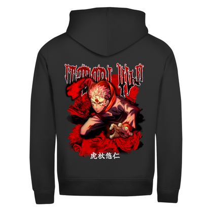 Unisex Zipper Hoodie Yuji Jujutsu Kaisen