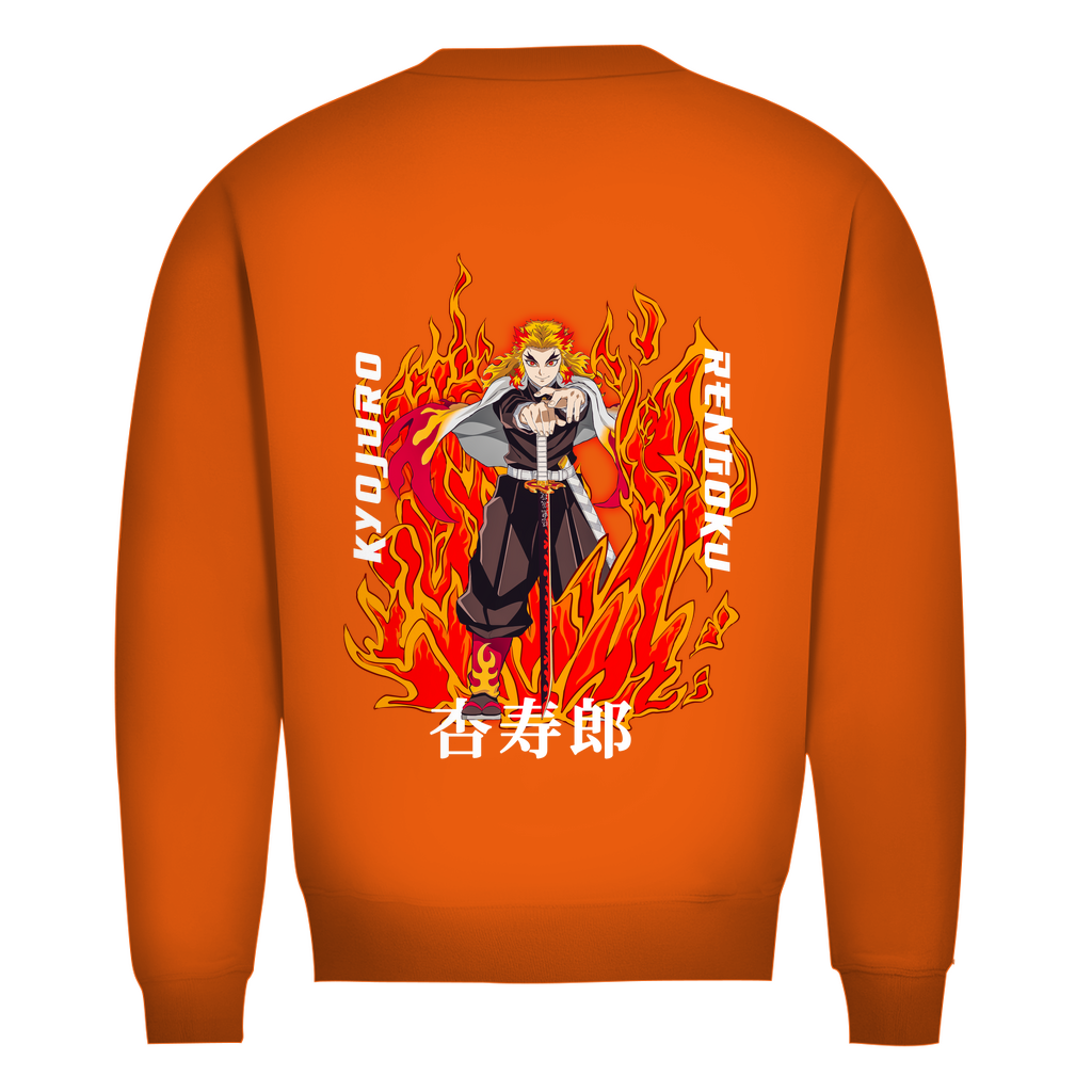 Herren Premium Bio Sweatshirt Kyojuro Rengoku – OUTJAY