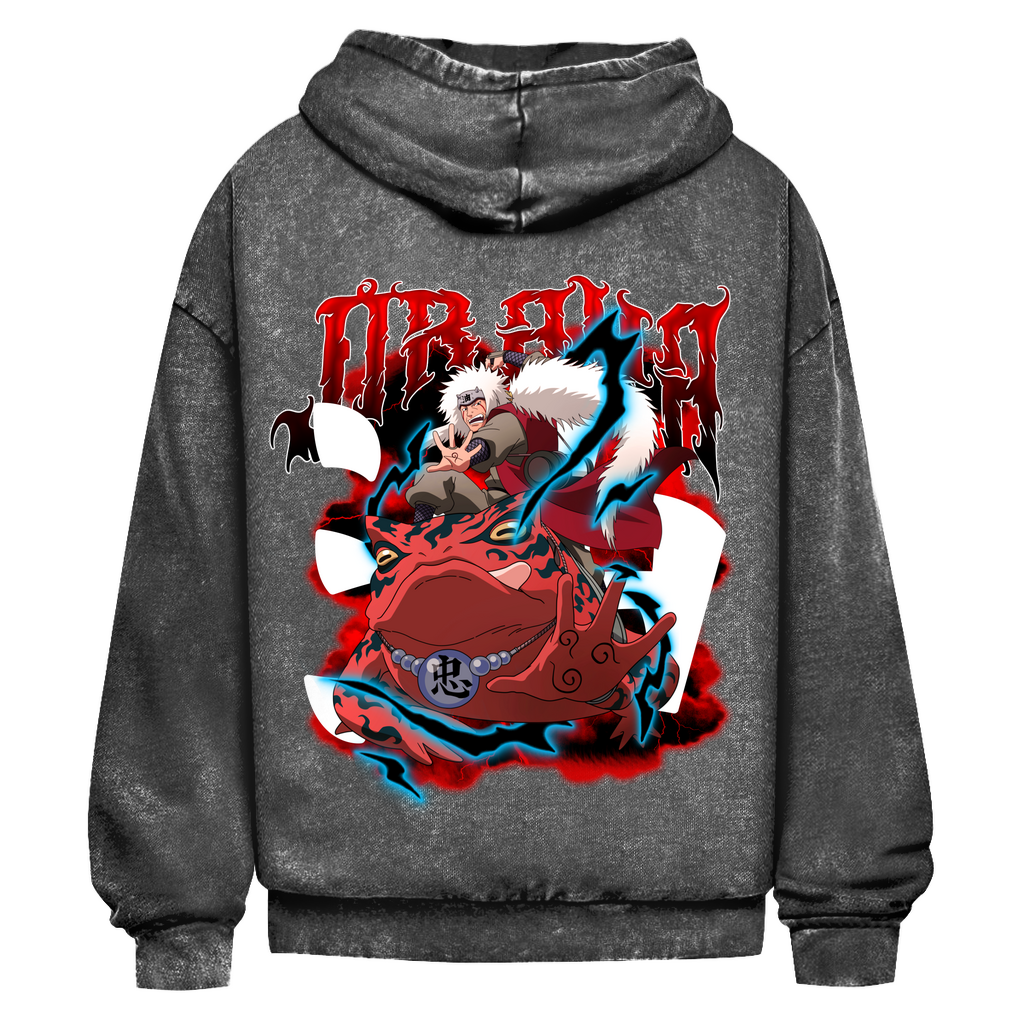 Oversize Washed Hoodie Jiraya