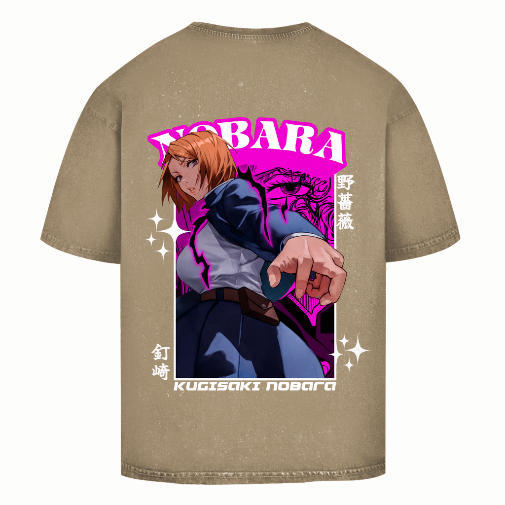 Oversize Washed T-Shirt Nobara Jujutsu Kaisen